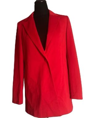 Extro & Vert Red single button blazer
